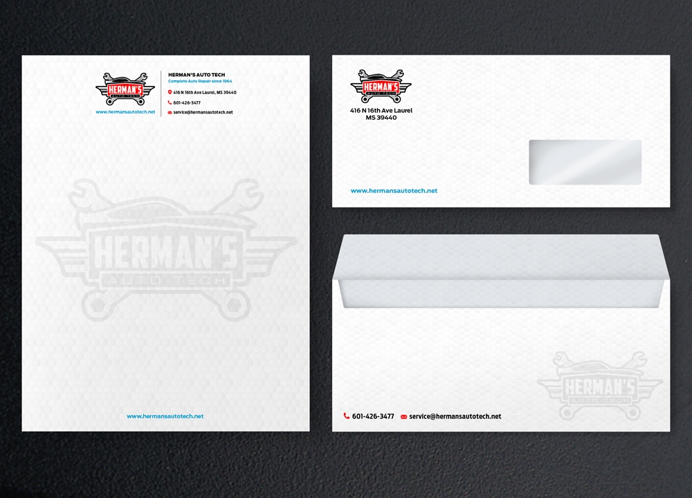 Herman’s Auto Tech  logo design by KHAI