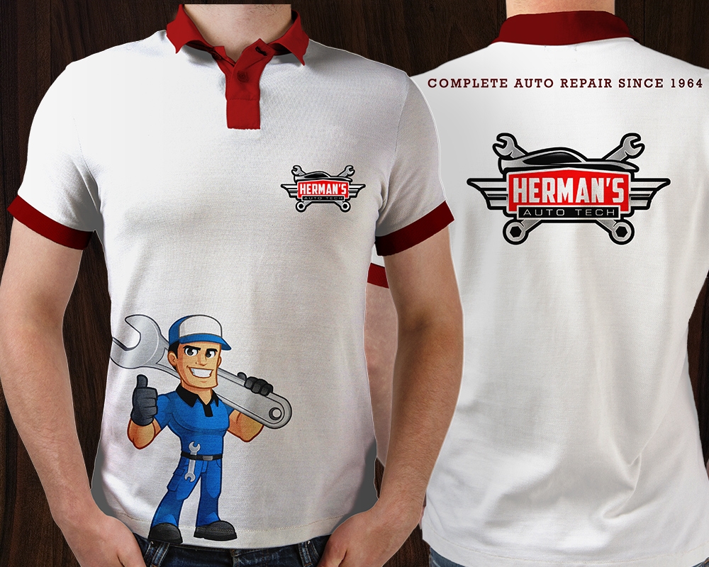 Herman’s Auto Tech  logo design by MastersDesigns