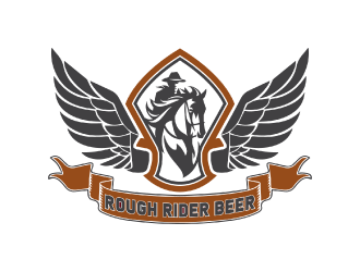 Rough Rider Lager or Rough Rider Beer logo design by nona