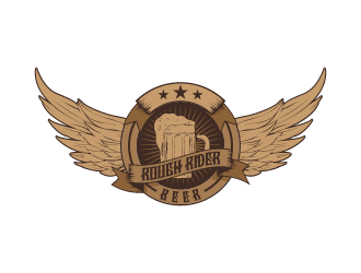 Rough Rider Lager or Rough Rider Beer logo design by fastsev
