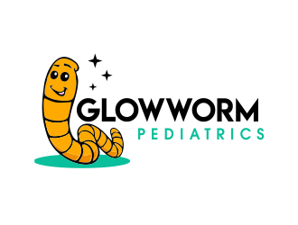 Glowworm Pediatrics logo design by JessicaLopes