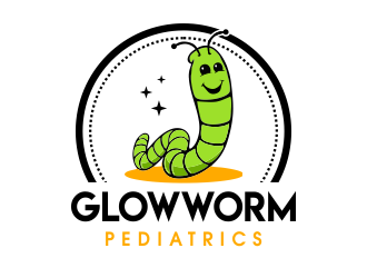 Glowworm Pediatrics logo design by JessicaLopes