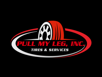 Pull My Leg, Inc. Tires & Services logo design by Greenlight