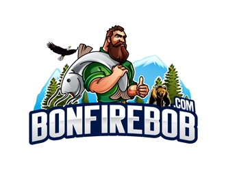Bonfire Bob logo design by DreamLogoDesign