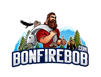 Bonfire Bob logo design by DreamLogoDesign