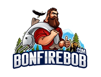 Bonfire Bob logo design by DreamLogoDesign
