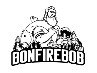 Bonfire Bob logo design by DreamLogoDesign
