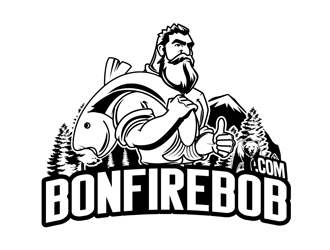 Bonfire Bob logo design by DreamLogoDesign