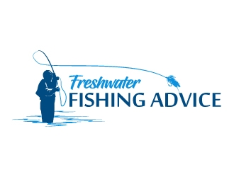 Freshwater Fishing Advice logo design by jaize