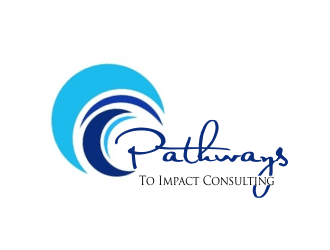 Pathways To Impact Consulting logo design by ROSHTEIN
