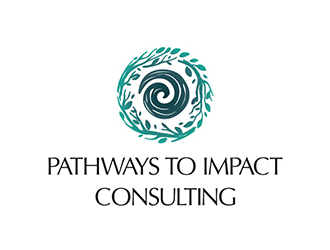 Pathways To Impact Consulting logo design by logolady