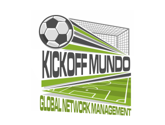 KICKOFF MUNDO Global Network Management logo design by ROSHTEIN