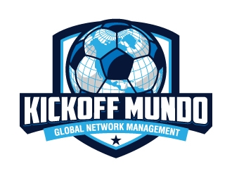 KICKOFF MUNDO Global Network Management logo design by jaize