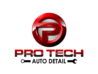 PRO TECH AUTO DETAIL logo design by ROSHTEIN