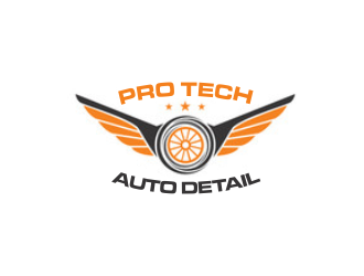PRO TECH AUTO DETAIL logo design by ROSHTEIN