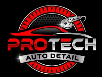 PRO TECH AUTO DETAIL logo design by jaize