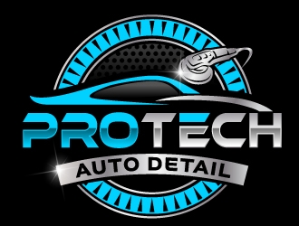 PRO TECH AUTO DETAIL logo design by jaize