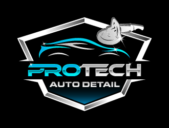 PRO TECH AUTO DETAIL logo design by torresace