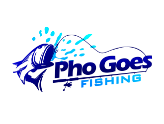 Pho Goes Fishing logo design by YONK