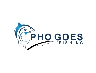 Pho Goes Fishing logo design by amazing