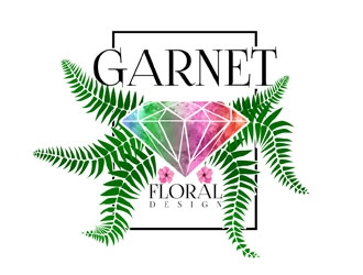 Garnet Floral Design logo design by LogoInvent