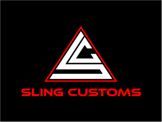 SLING CUSTOMS  logo design by Girly