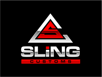 SLING CUSTOMS  logo design by evdesign