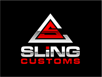 SLING CUSTOMS  logo design by evdesign