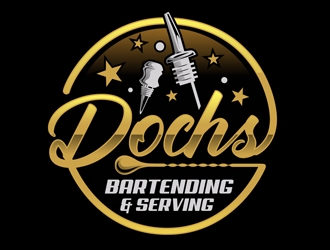 Dochs Bartending & Serving logo design by DreamLogoDesign