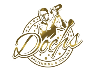 Dochs Bartending & Serving logo design by DreamLogoDesign