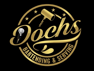 Dochs Bartending & Serving logo design by DreamLogoDesign