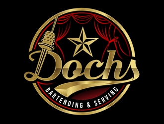 Dochs Bartending & Serving logo design by DreamLogoDesign