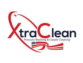 XtraClean Pressure Washing & Carpet Cleaning logo design by LogoInvent