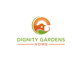 Dignity Gardens Home logo design by mbamboex
