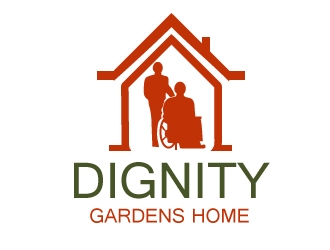 Dignity Gardens Home logo design by Suvendu