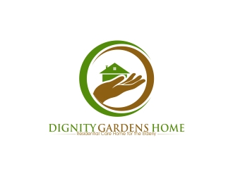 Dignity Gardens Home logo design by amazing