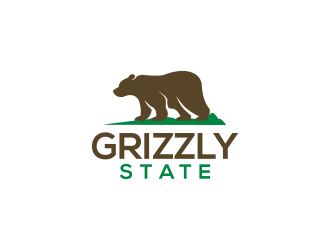 Grizzly state logo design by RIANW