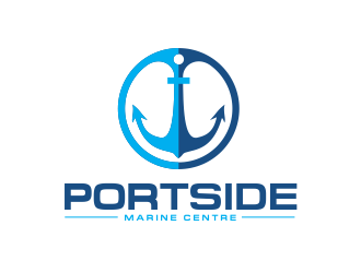 PORTSIDE Marine Centre logo design by AisRafa