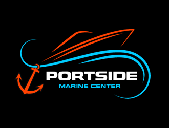 PORTSIDE Marine Centre logo design by Coolwanz