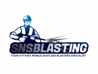 SNS BLASTING  logo design by hidro