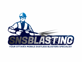 SNS BLASTING  logo design by hidro