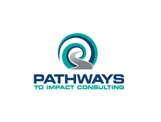 Pathways To Impact Consulting logo design by bluespix