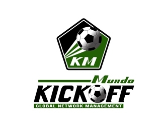 KICKOFF MUNDO Global Network Management logo design by bougalla005