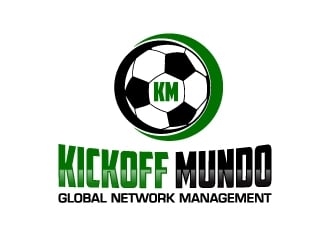 KICKOFF MUNDO Global Network Management logo design by dchris