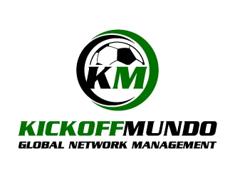 KICKOFF MUNDO Global Network Management logo design by dchris