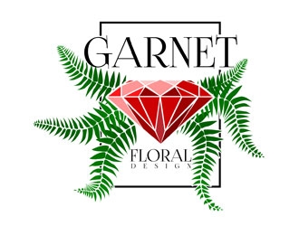 Garnet Floral Design logo design by LogoInvent