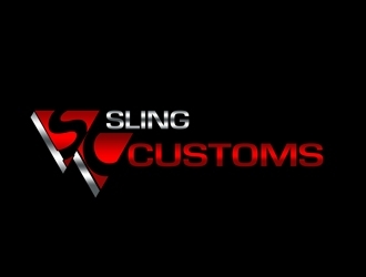 SLING CUSTOMS  logo design by bougalla005