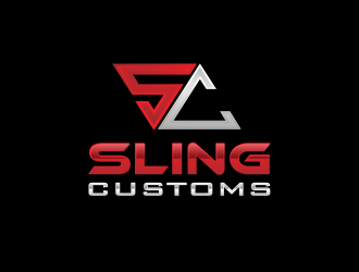 SLING CUSTOMS  logo design by YONK