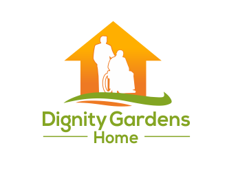 Dignity Gardens Home logo design by kimora