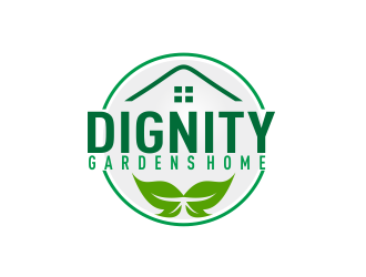 Dignity Gardens Home logo design by Greenlight